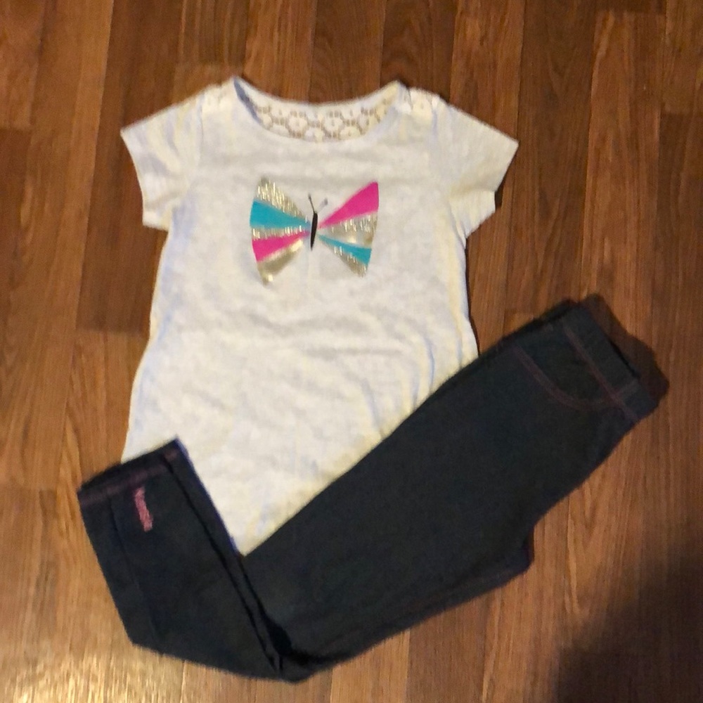 2Pc bundle shirt sz.5 by,JumpingBean, Legging sz6